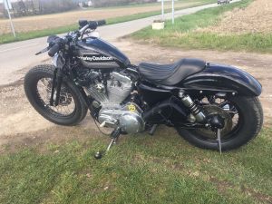 Sacoche Myleatherbikes Harley Sportster